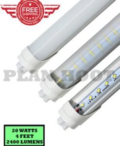 4 Feet 20W Clear Milky Striped T8