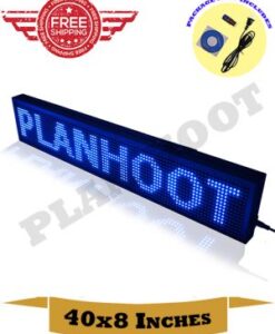 40X8 Blue LED Sign