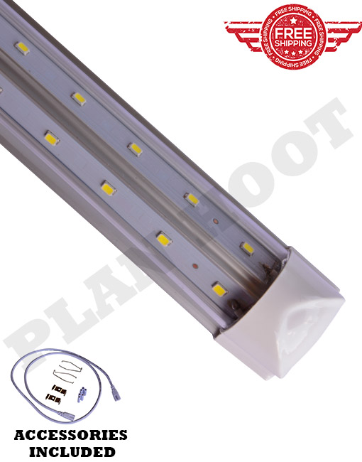 Integrated V Shape 5FT 40W 6500K T8 Clear LED Fluorescent Replacement Tube Light 