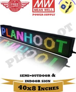 40X8 RGB LED Scrolling Sign Semi-Outdoor