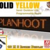 Yellow Semi Outdoor Sign (40X8)