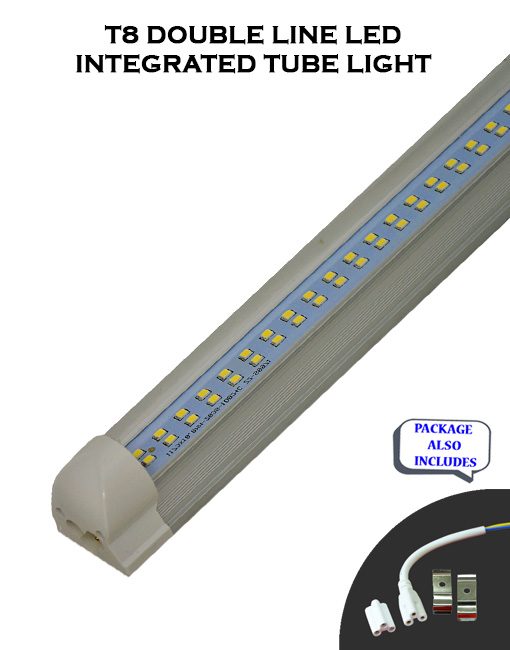 T8 Integrated 8FT 60W Double Line ET Listed LED Tube Light