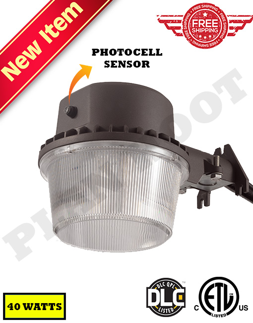 Details about   6 Pack 75 Watt LED Security Area Lights Barn Light with Dusk to Dawn Photocell 