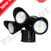 30W Motion Sensor Security Light Black Color Finish