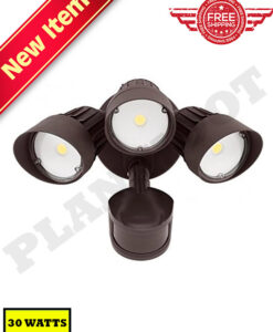 30W Motion Sensor Security Light Bronze