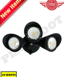 30W Photocell Dusk to Dawn Security Light Black