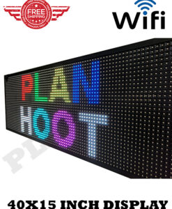 40X15 Inch RGB 7 Color Display LED Scrolling Sign with Wifi Connectivity. Marketing