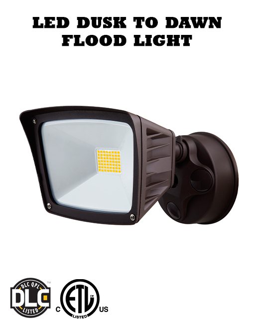40 Watt LED Security Flood Light with Photocell Dusk to Dawn Sensor