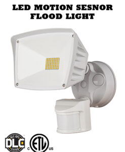 40W White Motion Sensor LED Flood Light