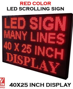 40X25 - RED COlor Display Wifi LED Scrolling Sign