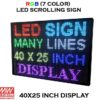 40X25 Inch LED Scrolling Sign with Wifi