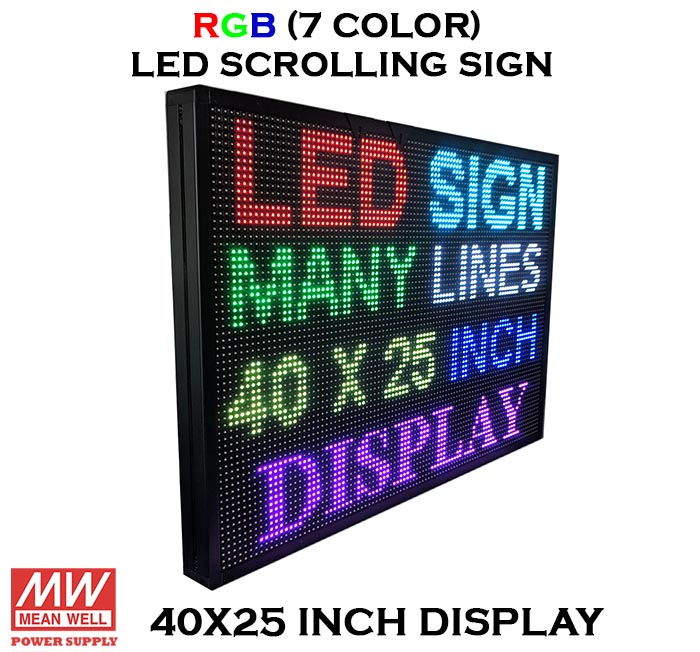 Details about   Bright  LED Wifi programmable scrolling 40"X15" Sign Display Neon Light Business 