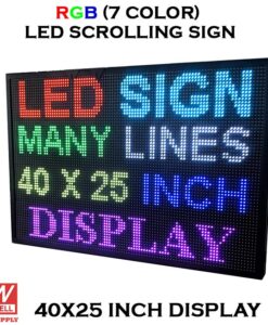 40X25 Inch LED Scrolling Sign with Wifi