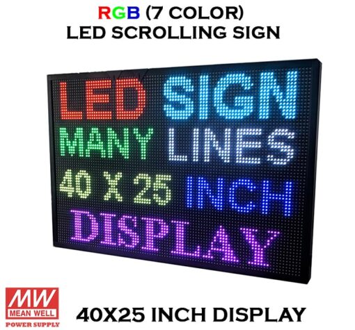 40X25 Inch LED Scrolling Sign with Wifi