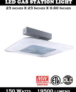150W Tear Drop Design Canopy Gas Station Light - 2 Pack