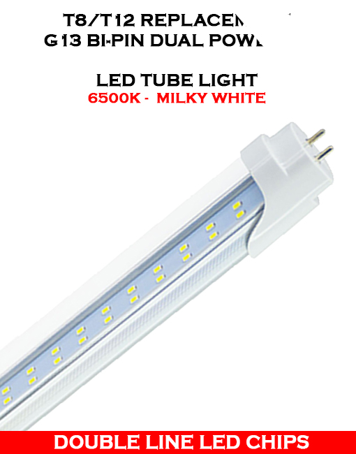 24 Pack 36W T8 Integrated 4FT LED Tube Light Fixture 6500K 3600LM LED Shop Light
